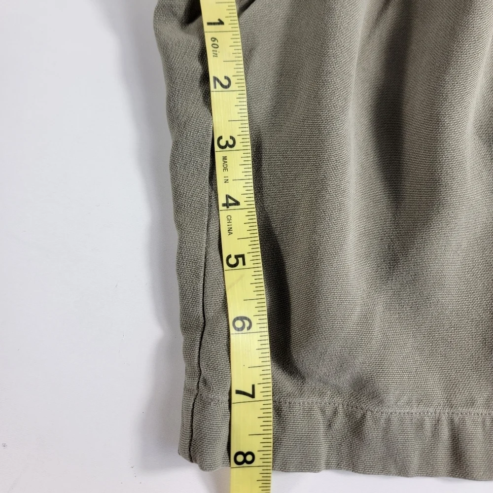 Tommy Bahama Hawaii Aloha Shorts Silk Men's 35 Pleated beige